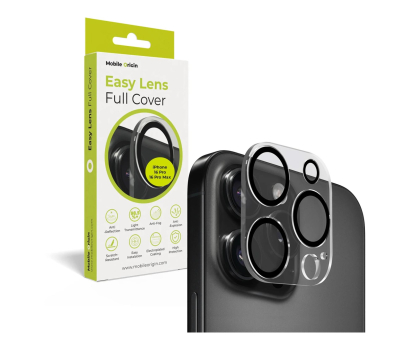Szkło i folia ochronna Mobile Origin Easy Lens full cover do iPhone 16 Pro / 16 Pro Max clear